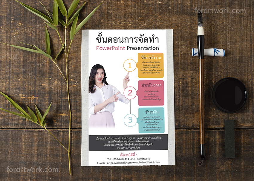 ตัวอย่างผลงานรับทำ infographic ชิ้นที่ 1