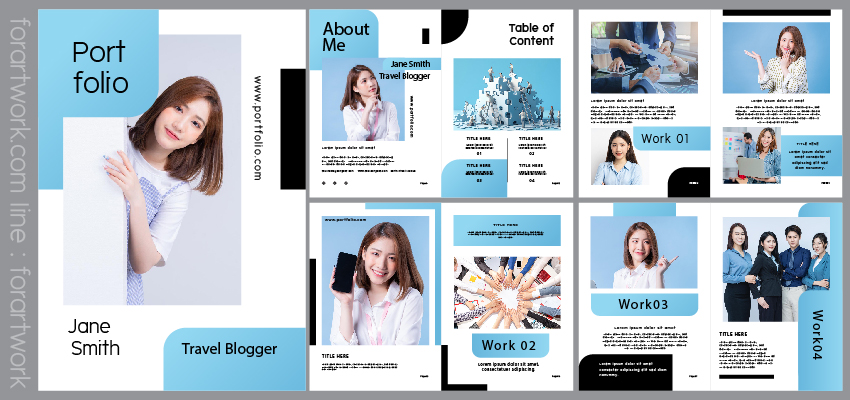 ตัวอย่างพอร์ตโฟลิโอ Custom Design ผลงาน 4