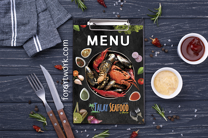 MENU 007 ผลงานออกแบบเมนูอาหารโดย ForArtwork