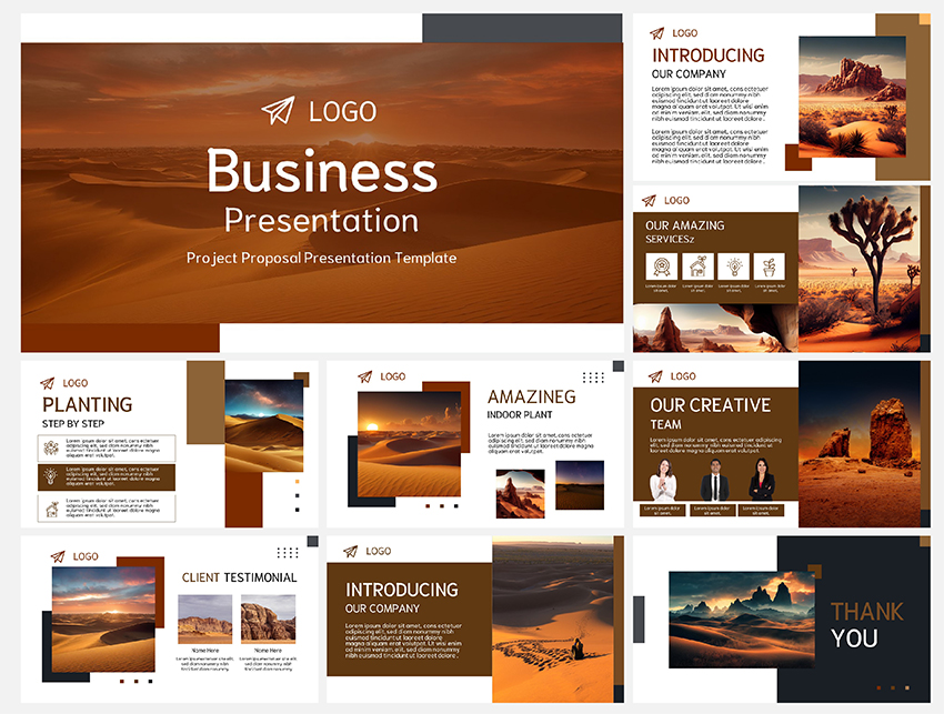 ตัวอย่าง template powerpoint สวยๆ แบบที่ 2 ออกแบบโดย forartwork