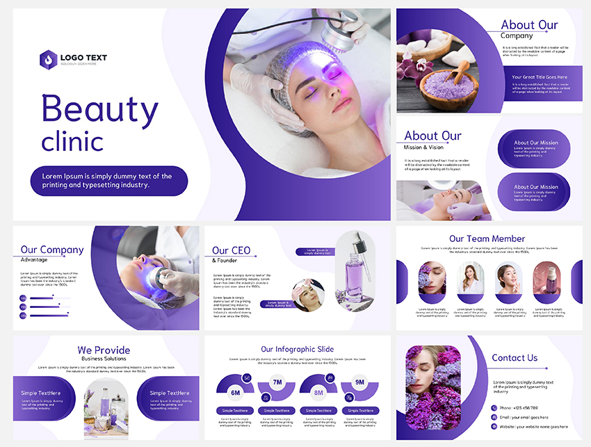 ตัวอย่าง template powerpoint สวยๆ แบบที่ 5 ออกแบบโดย forartwork